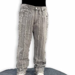 Jeans strappati con filetti