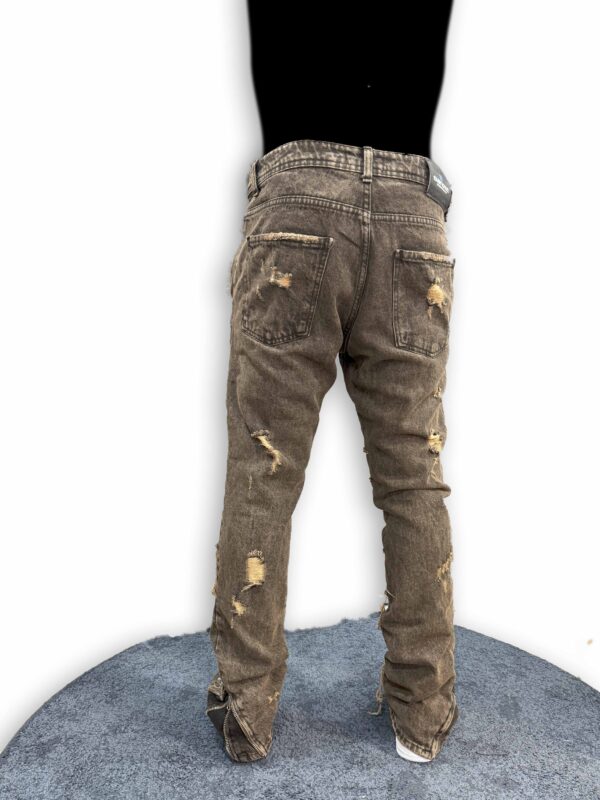 Jeans strappati flare - immagine 3